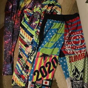 3 Zumba Women’s Semi Capri Full Pants Used Once